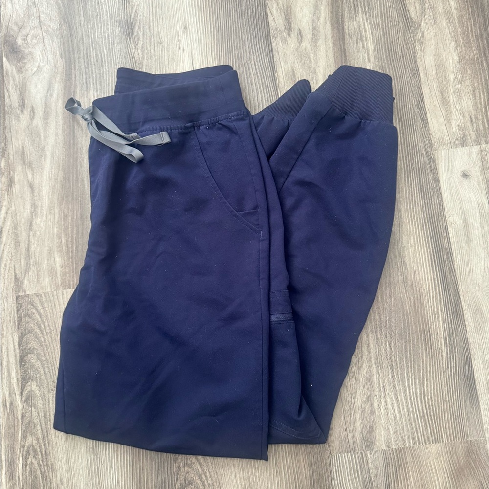 Figs Navy Women's High Waisted Zamora Jogger Scrub Pants